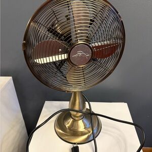 Vintage Brass Table Fan